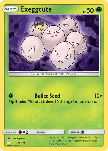 Exeggcute 8/181 Team Up
