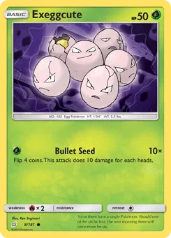 Exeggcute 8/181 Team Up