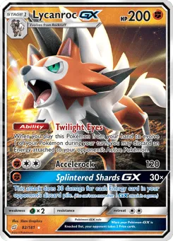 Lycanroc-GX 82/181 Team Up