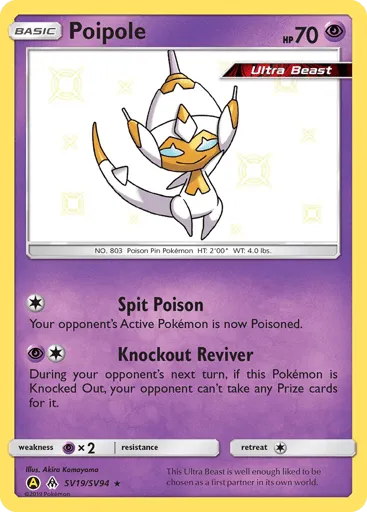 Poipole SV19/SV94 Hidden Fates Shiny Vault