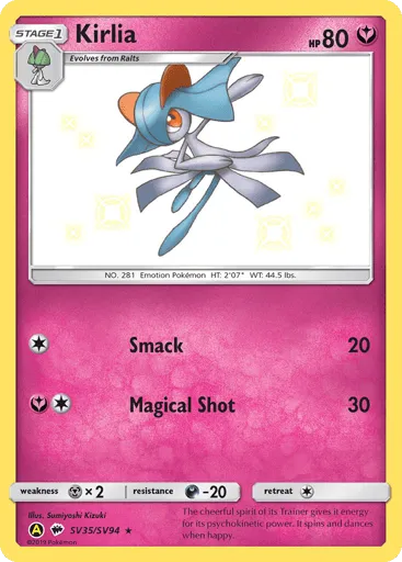 Kirlia SV35/SV94 Hidden Fates Shiny Vault