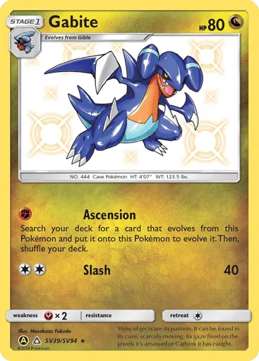 Gabite SV39/SV94 Hidden Fates Shiny Vault