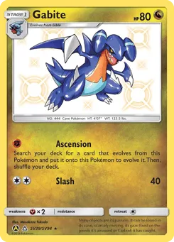 Gabite SV39/SV94 Hidden Fates Shiny Vault