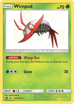 Wimpod SV4/SV94 Hidden Fates Shiny Vault