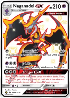 Naganadel-GX SV63/SV94 Hidden Fates Shiny Vault