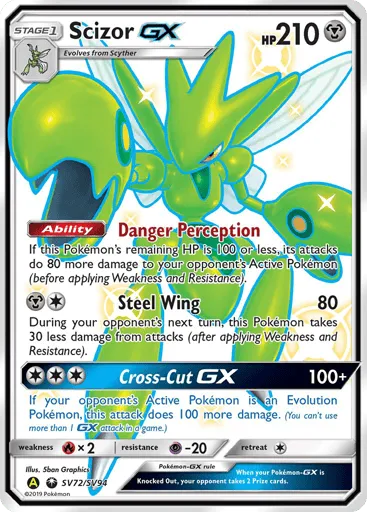 Scizor-GX SV72/SV94 Hidden Fates Shiny Vault