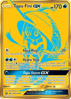 Tapu Fini-GX SV92/SV94 Hidden Fates Shiny Vault