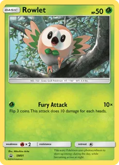 Rowlet SM01 SM Black Star Promos