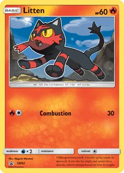 Litten SM02 SM Black Star Promos