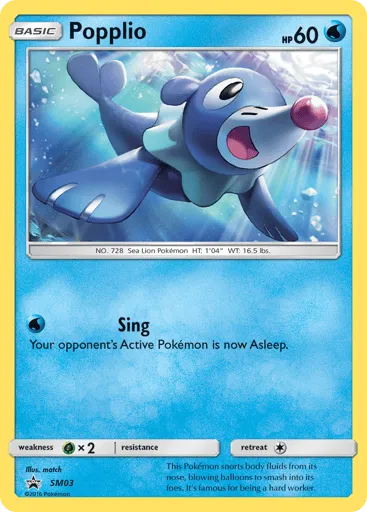 Popplio SM03 SM Black Star Promos