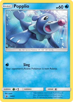 Popplio SM03 SM Black Star Promos