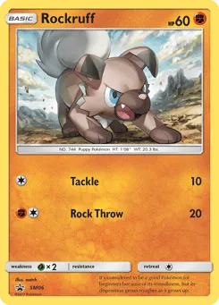 Rockruff SM06 SM Black Star Promos