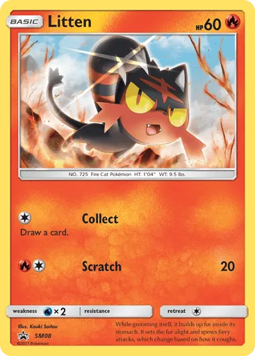 Litten SM08 SM Black Star Promos