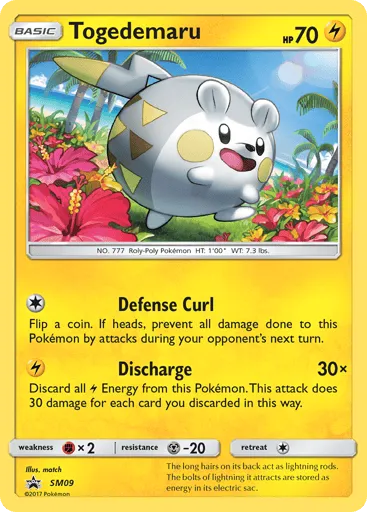 Togedemaru SM09 SM Black Star Promos