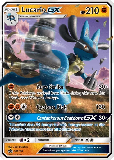 Lucario-GX SM100 SM Black Star Promos