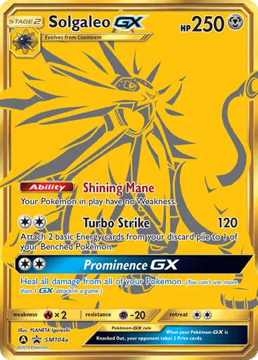 Solgaleo-GX SM104a SM Black Star Promos