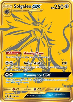 Solgaleo-GX SM104a SM Black Star Promos