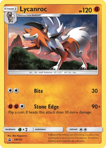 Lycanroc SM105 SM Black Star Promos
