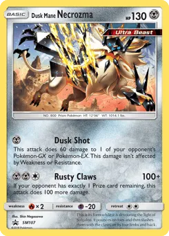 Dusk Mane Necrozma SM107 SM Black Star Promos