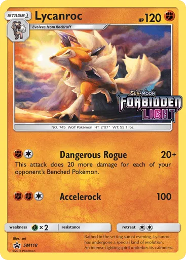 Lycanroc SM118 SM Black Star Promos