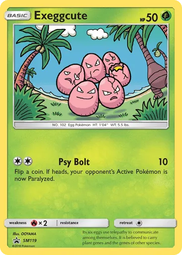 Exeggcute SM119 SM Black Star Promos