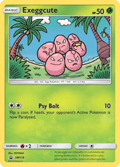 Exeggcute SM119 SM Black Star Promos