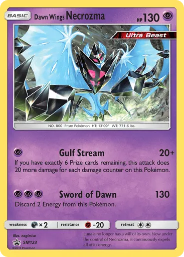 Dawn Wings Necrozma SM123 SM Black Star Promos