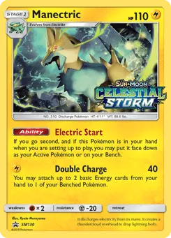 Manectric SM130 SM Black Star Promos