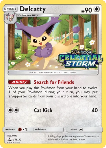 Delcatty SM132 SM Black Star Promos