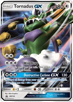 Tornadus-GX SM134 SM Black Star Promos