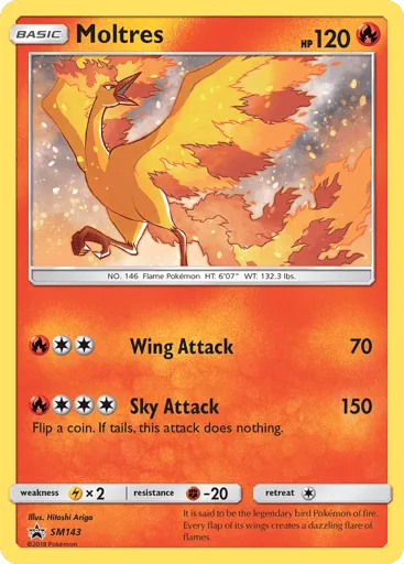 Moltres SM143 SM Black Star Promos