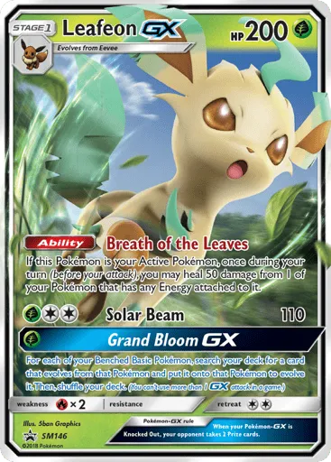 Leafeon-GX SM146 SM Black Star Promos