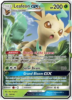 Leafeon-GX SM146 SM Black Star Promos