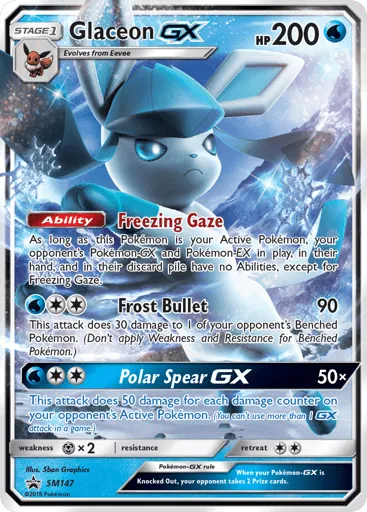 Glaceon-GX SM147 SM Black Star Promos