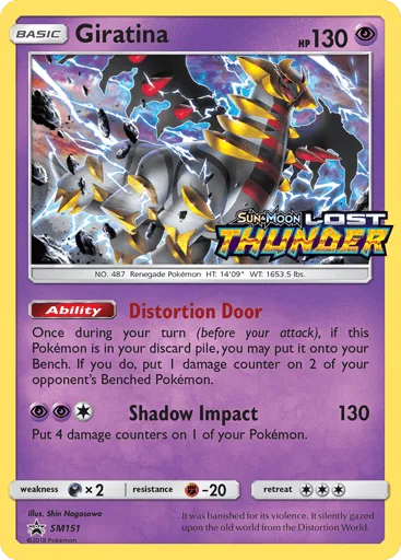 Giratina SM151 SM Black Star Promos