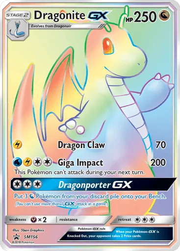 Dragonite-GX SM156 SM Black Star Promos