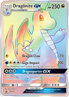 Dragonite-GX SM156 SM Black Star Promos