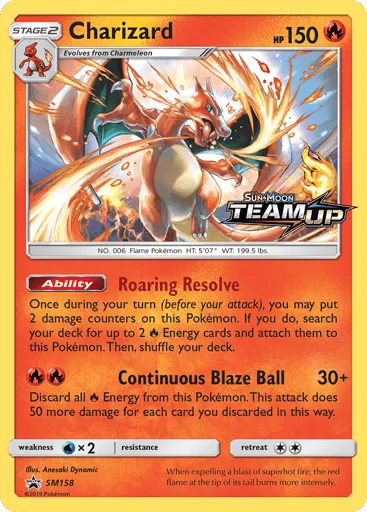 Charizard SM158 SM Black Star Promos