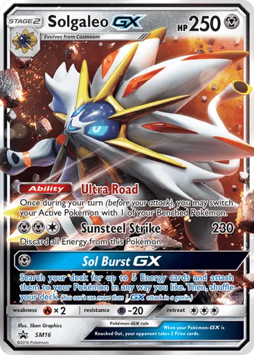 Solgaleo-GX SM16 SM Black Star Promos