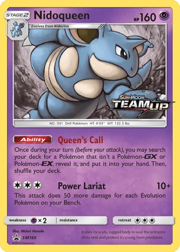 Nidoqueen SM160 SM Black Star Promos