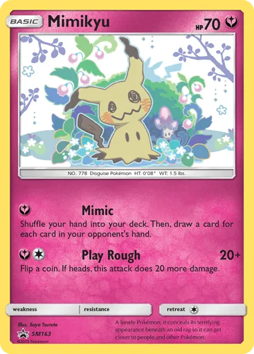 Mimikyu SM163 SM Black Star Promos