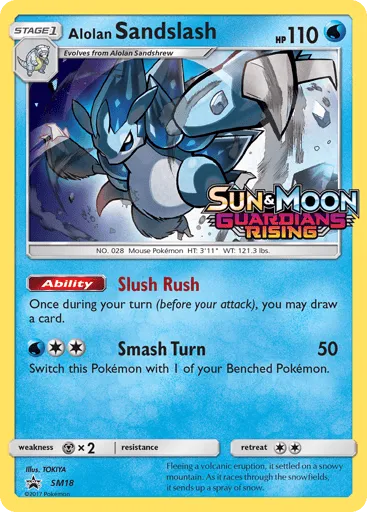 Alolan Sandslash SM18 SM Black Star Promos