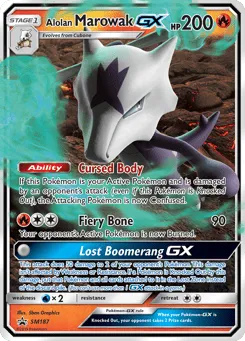 Alolan Marowak-GX SM187 SM Black Star Promos