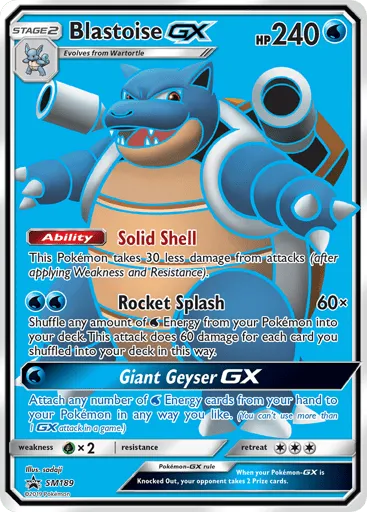 Blastoise-GX SM189 SM Black Star Promos
