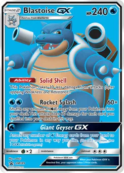 Blastoise-GX SM189 SM Black Star Promos