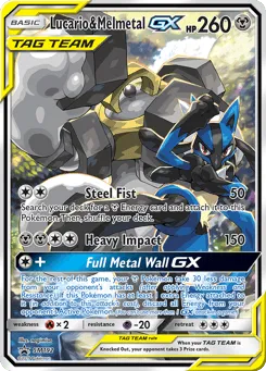 Lucario & Melmetal-GX SM192 SM Black Star Promos