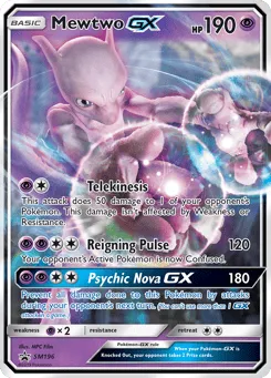 Mewtwo-GX SM196 SM Black Star Promos
