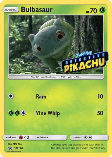 Bulbasaur SM198 SM Black Star Promos