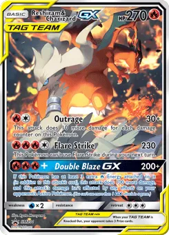 Reshiram & Charizard-GX SM201 SM Black Star Promos