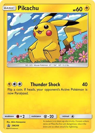 Pikachu SM206 SM Black Star Promos